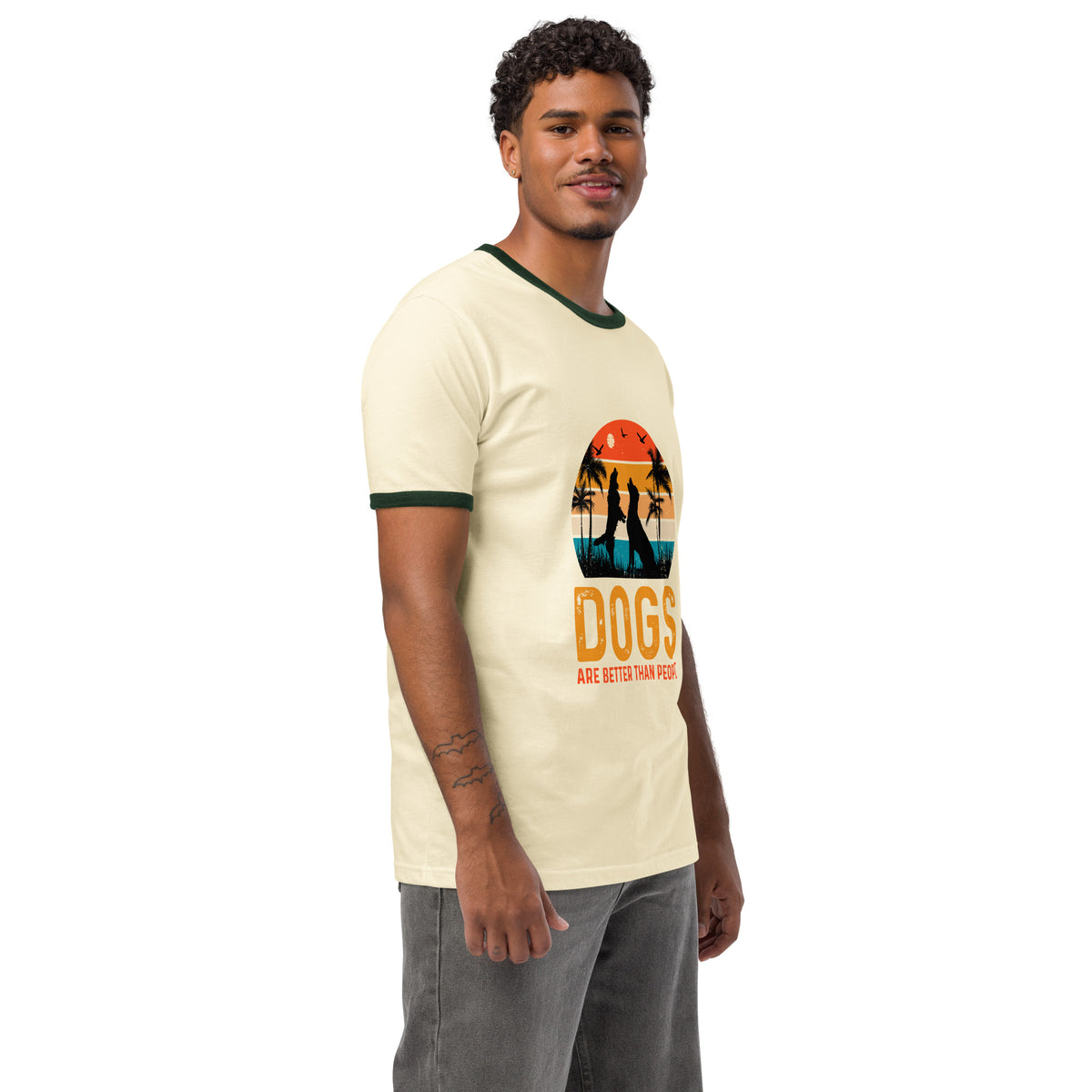 My Cute Dog Unisex Ringer T-Shirt – Cozy Casual Tee for Dog Lovers