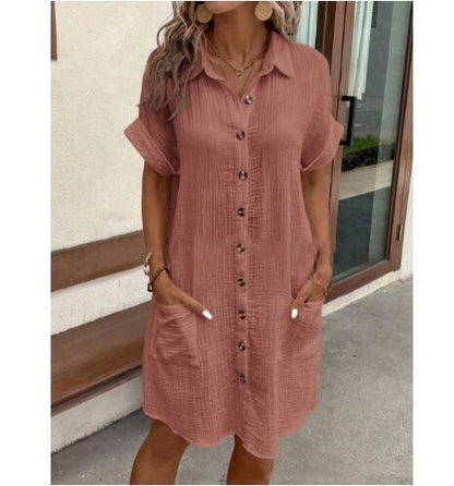 Lina Women’s A-Line Summer Shirt Dress