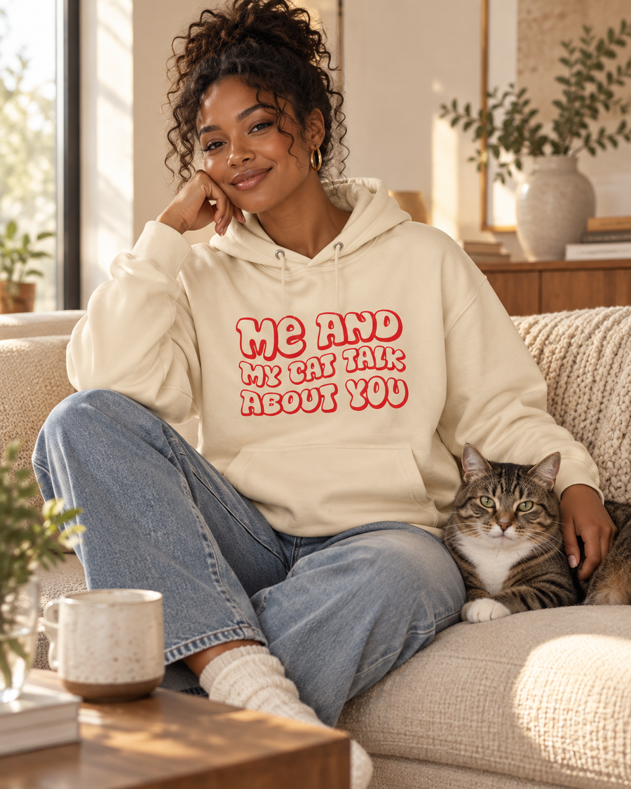 Me & My Cat Unisex Hoodie – Cozy Cat Lover Gift