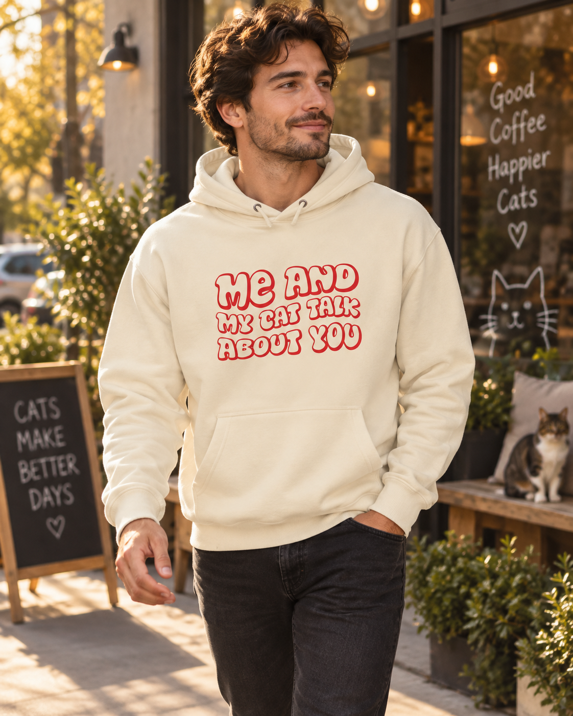 Me & My Cat Unisex Hoodie – Cozy Cat Lover Gift