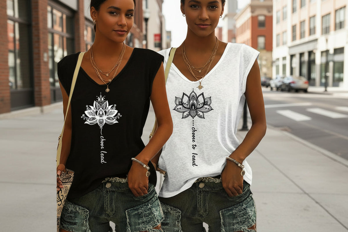 2-Pack Women’s V-Neck Tank Tops – Relaxed Summer Fit