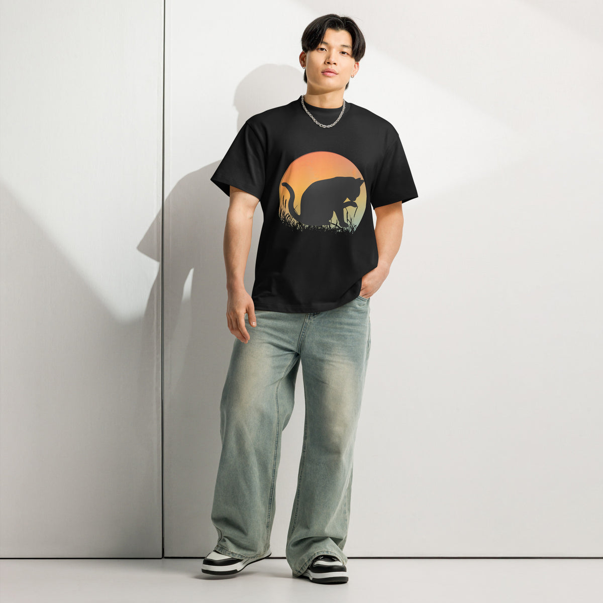 Cat Classic Male Tee – cozy t-shirt for cat lovers