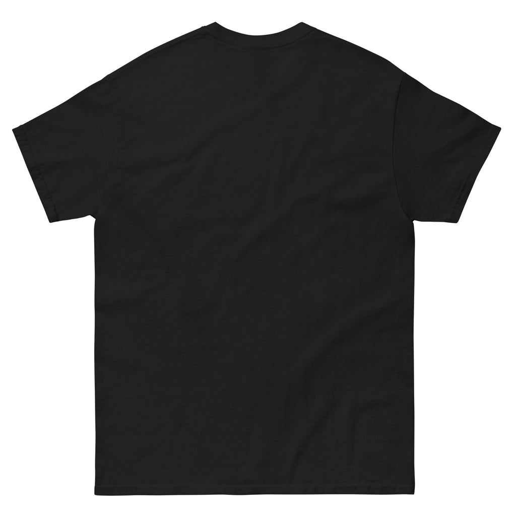 Sunset Dog Classic Tee with vibrant dog and sunset graphic for pet lovers