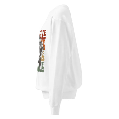 Dog Lover Dyed Sweatshirt with vintage washed unisex design
