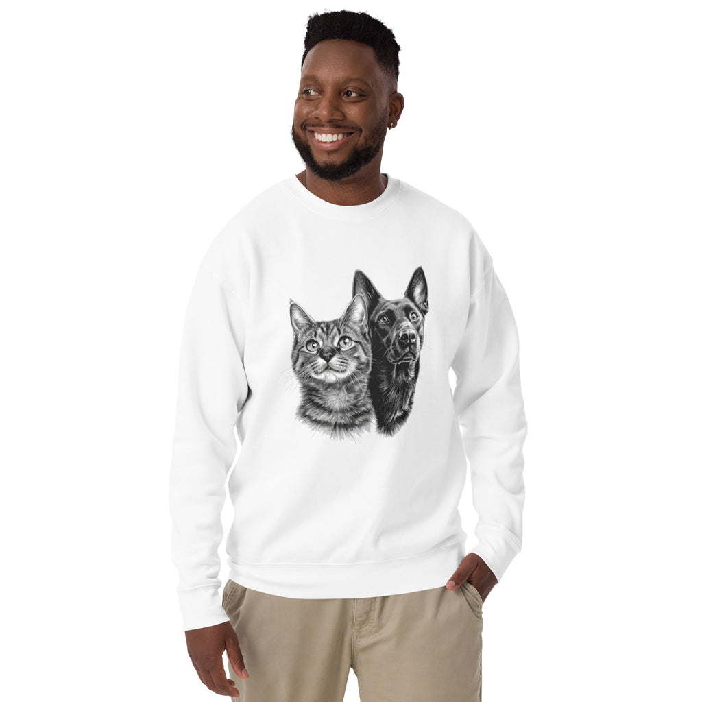 Cat Lovers Premium Sweatshirt with cozy unisex design