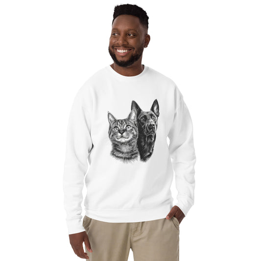 Cat Lovers Premium Sweatshirt with cozy unisex design