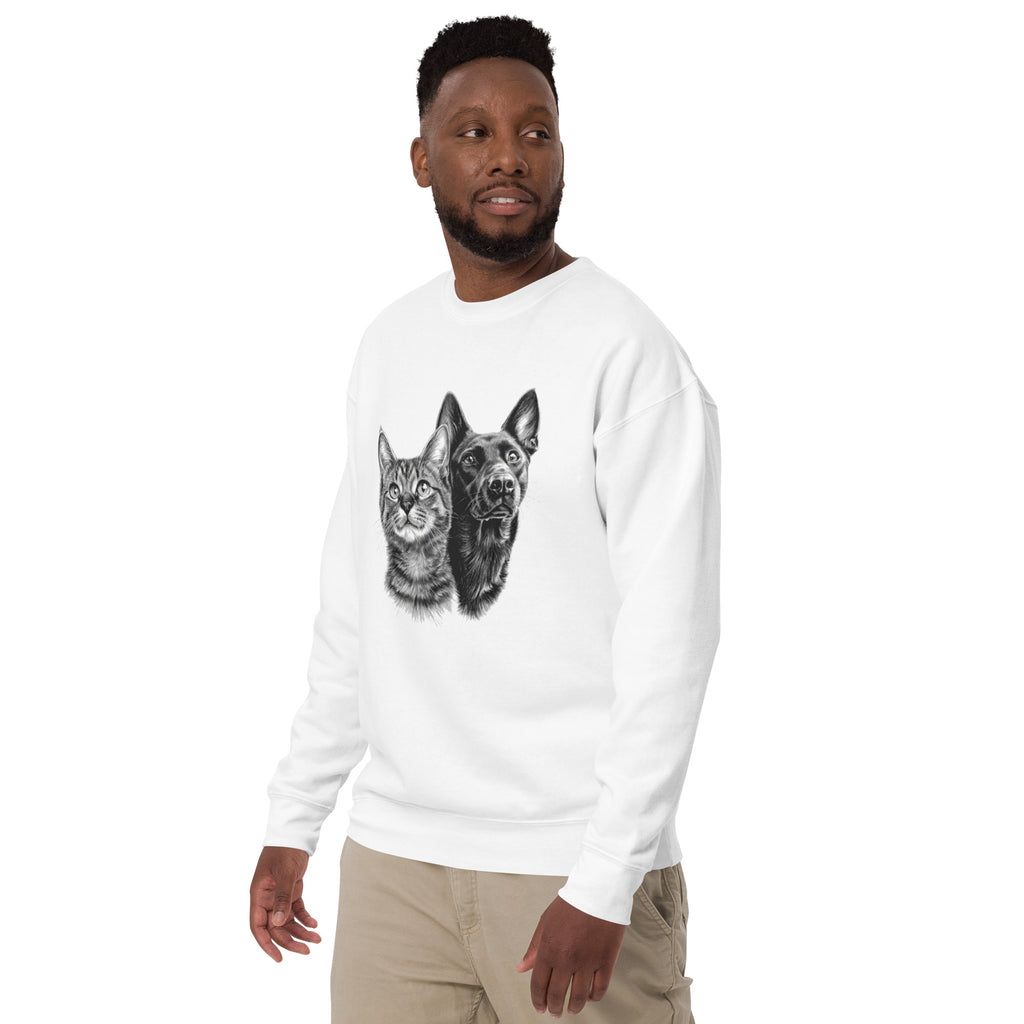 Cat Lovers Premium Sweatshirt with cozy unisex design