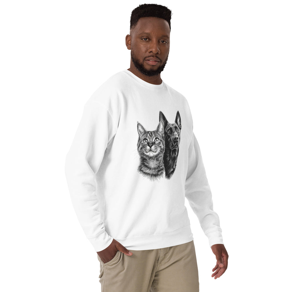 Cat Lovers Premium Sweatshirt with cozy unisex design
