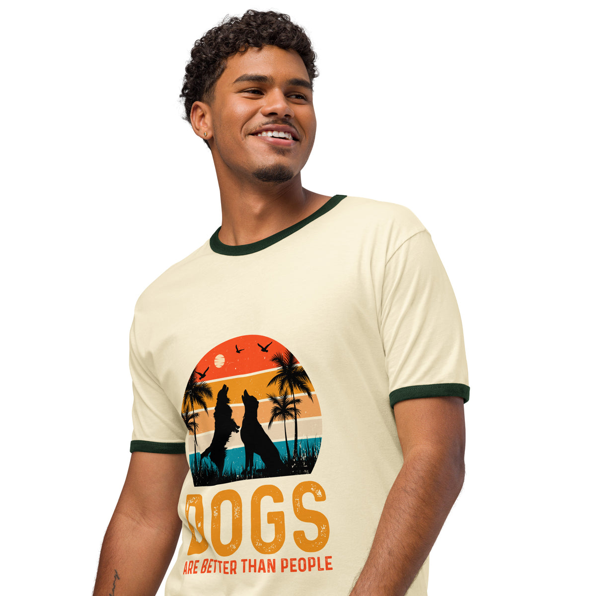 My Cute Dog Unisex Ringer T-Shirt – Cozy Casual Tee for Dog Lovers