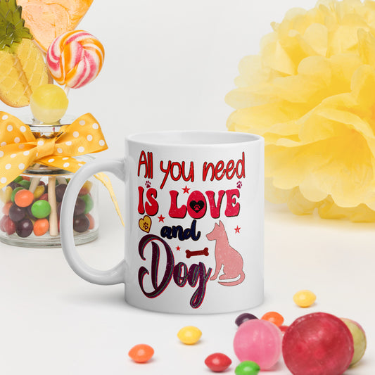 White Glossy Mug – classic ceramic coffee cup for home and office