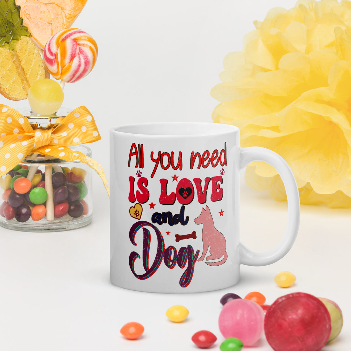 White Glossy Mug – classic ceramic coffee cup for home and office