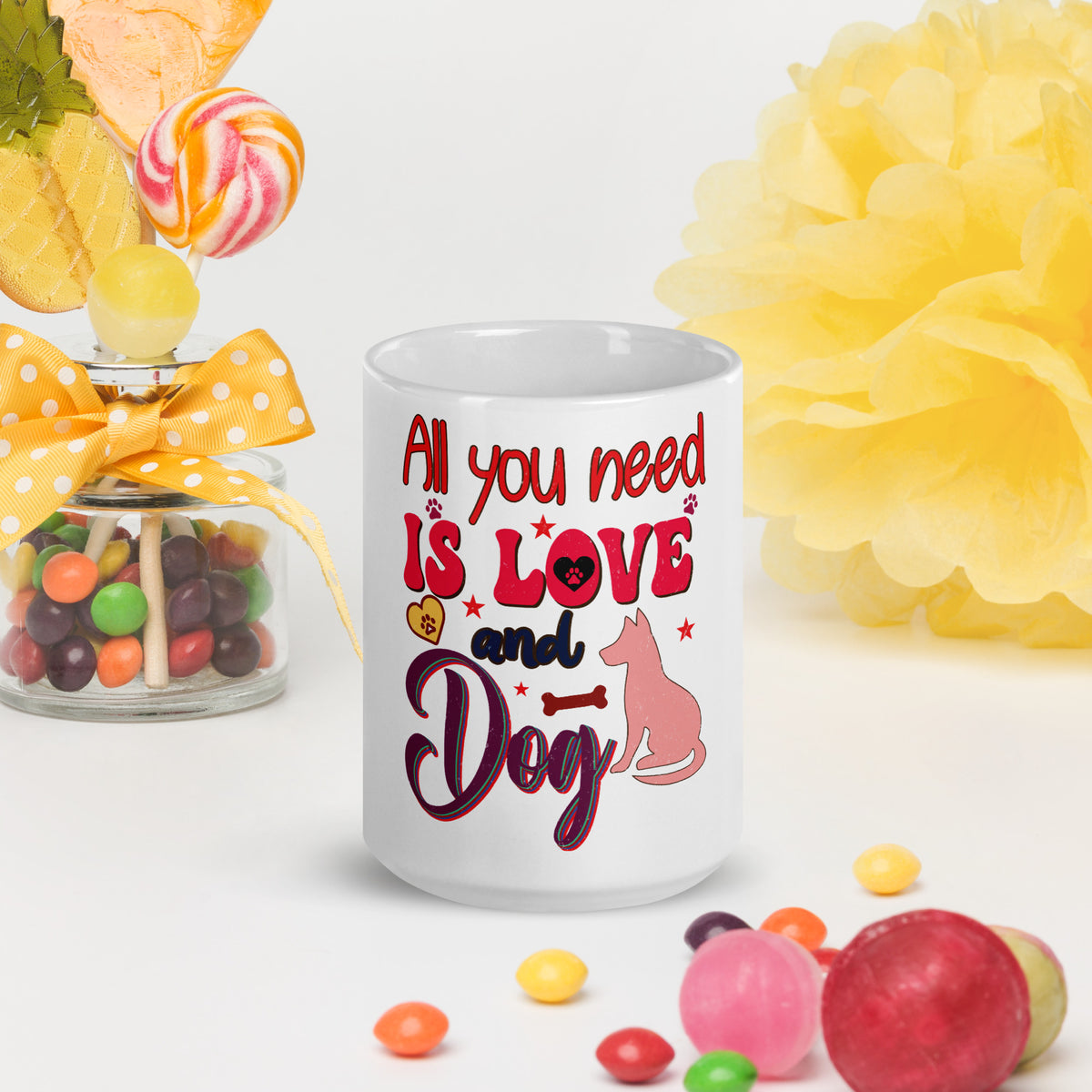 White Glossy Mug – classic ceramic coffee cup for home and office
