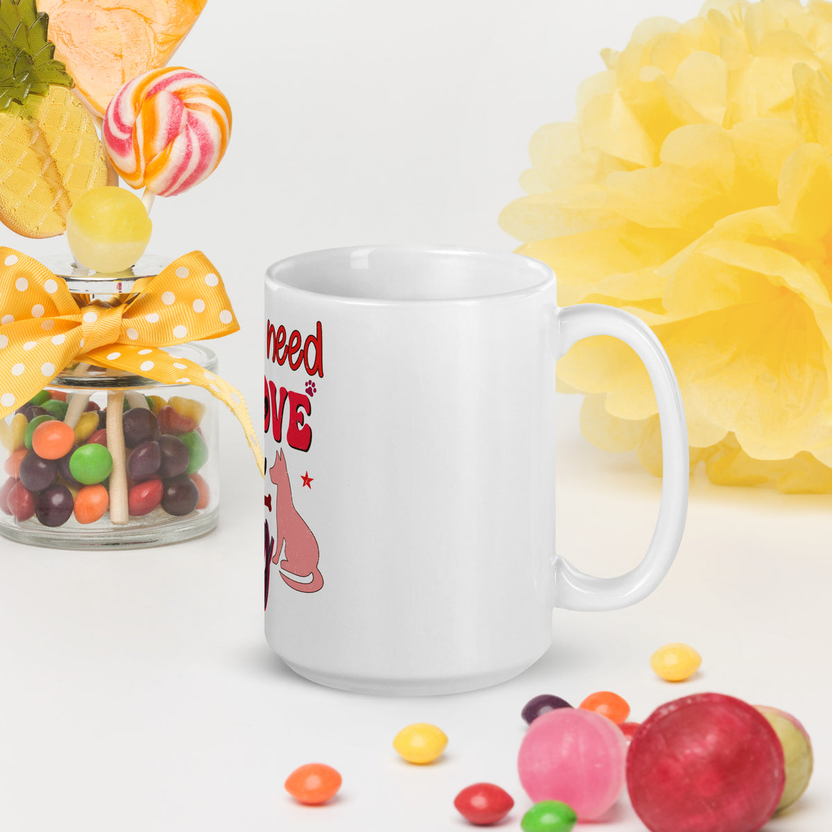 White Glossy Mug – classic ceramic coffee cup for home and office