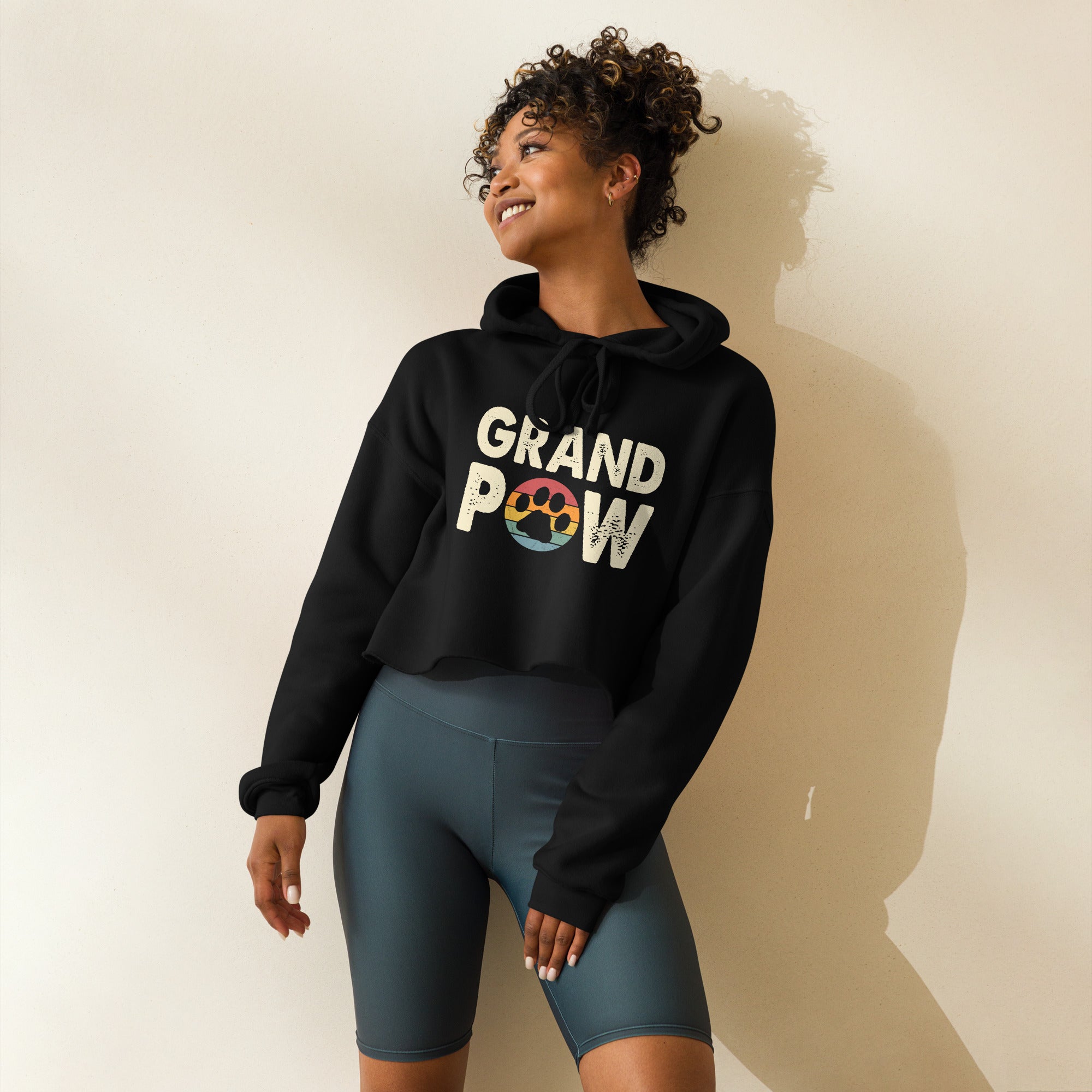 Grand Paw Hoodie with pet-lover design for dog and cat grandparents