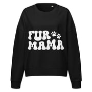 Cat Fur Mama Women’s Neck Sweatshirt – cozy pet lover gift