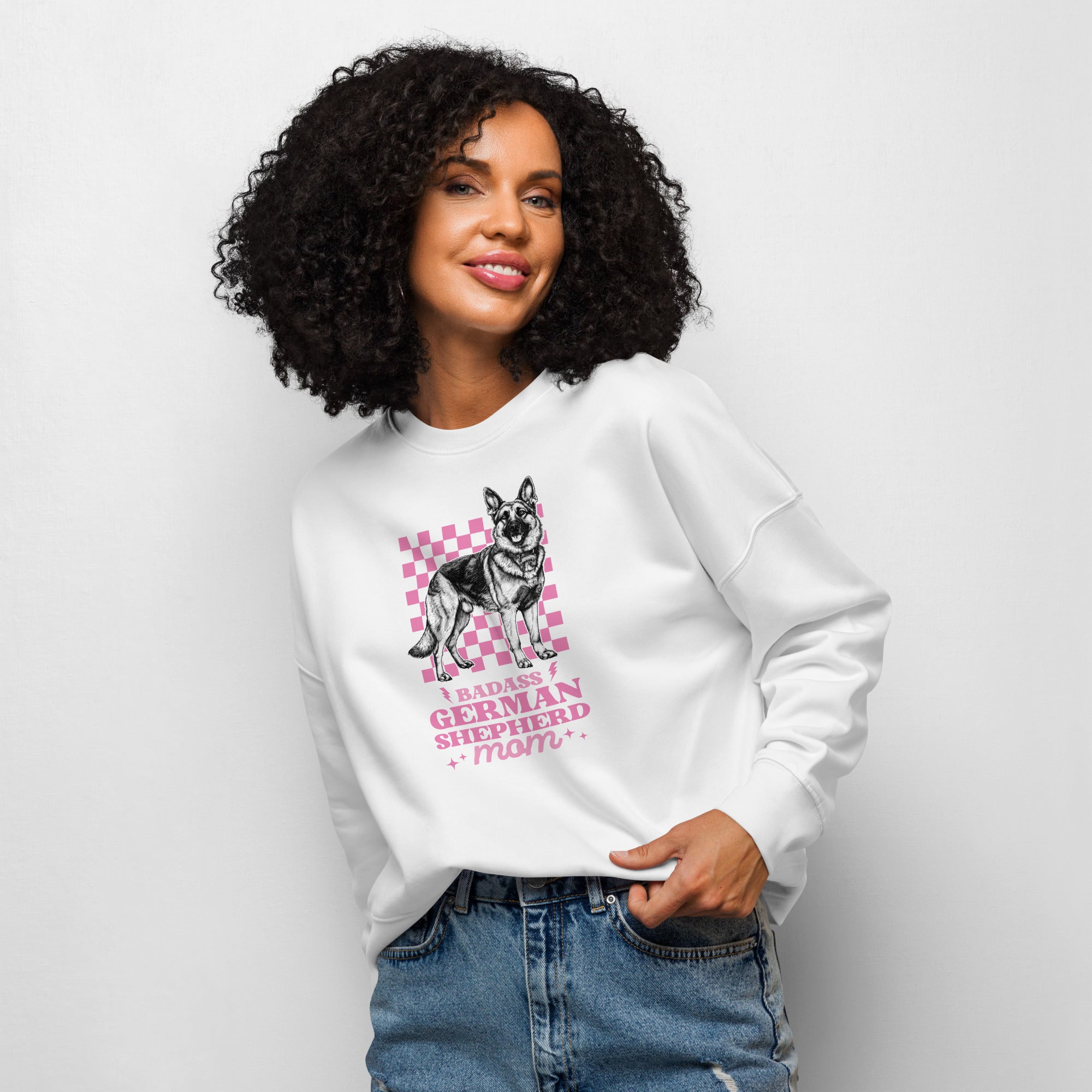 My Furry Feline Women’s Organic Crew Sweatshirt with cat-themed design